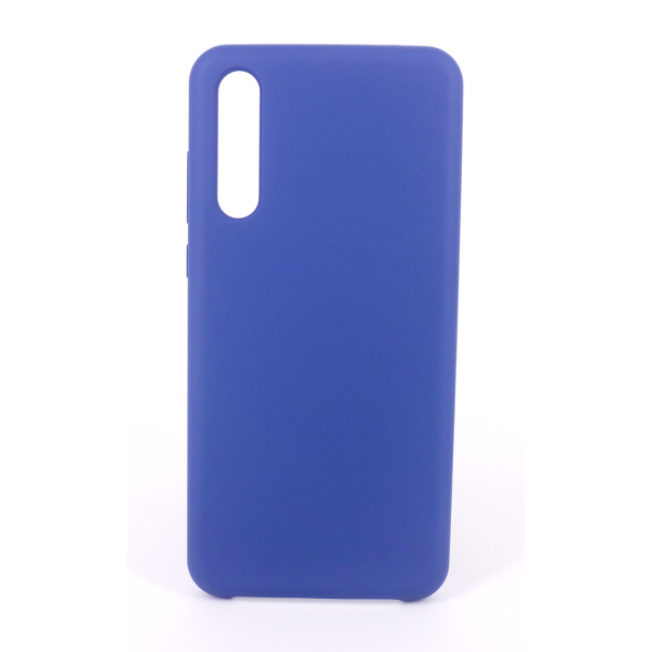 Coque Silicone Gomme Intérieur Façon Velours Huawei P20 Pro - Bleu Nuit
