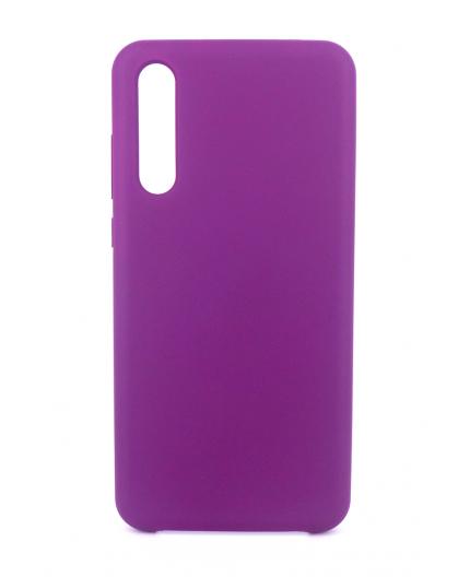 Coque Silicone Gomme Intérieur Façon Velours Huawei P20 Pro - Mauve