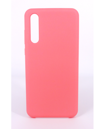 Coque Silicone Gomme Intérieur Façon Velours Huawei P20 Pro - Rose Saumon
