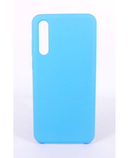 Coque Silicone Gomme Intérieur Façon Velours Huawei P20 Pro - Bleu Ciel