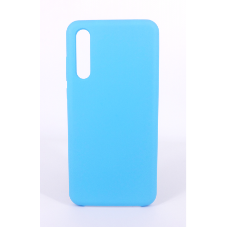 Coque Silicone Gomme Intérieur Façon Velours Huawei P20 Pro - Bleu Ciel