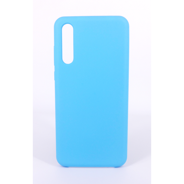 Coque Silicone Gomme Intérieur Façon Velours Huawei P20 Pro - Bleu Ciel