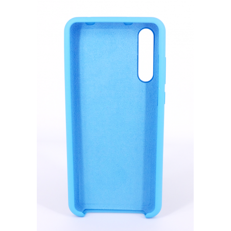 Coque Silicone Gomme Intérieur Façon Velours Huawei P20 Pro - Bleu Ciel