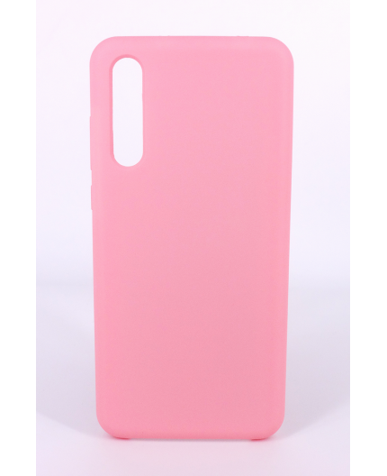 Coque Silicone Gomme Intérieur Façon Velours Huawei P20 Pro - Rose Clair