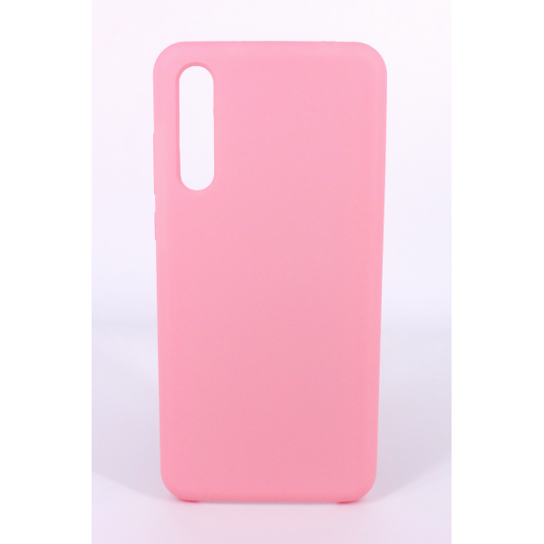 Coque Silicone Gomme Intérieur Façon Velours Huawei P20 Pro - Rose Clair