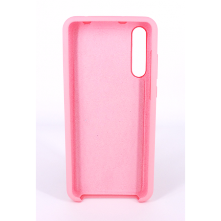 Coque Silicone Gomme Intérieur Façon Velours Huawei P20 Pro - Rose Clair