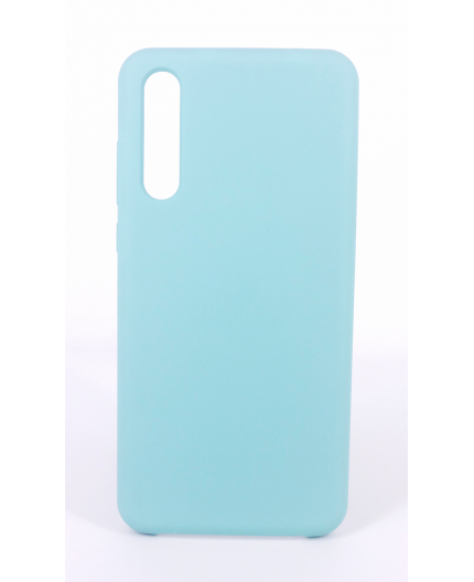 Coque Silicone Gomme Intérieur Façon Velours Huawei P20 Pro - Bleu Méditerranée