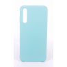 Coque Silicone Gomme Intérieur Façon Velours Huawei P20 Pro - Bleu Méditerranée
