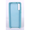Coque Silicone Gomme Intérieur Façon Velours Huawei P20 Pro - Bleu Méditerranée