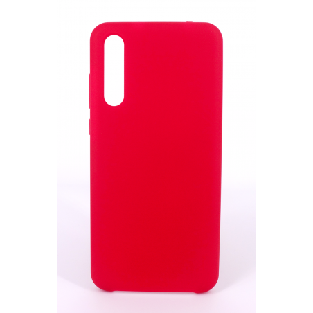 Coque Silicone Gomme Intérieur Façon Velours Huawei P20 Pro - Framboise