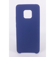 Coque Silicone Gomme Intérieur Façon Velours Huawei Mate 20 Pro - Bleu Nuit