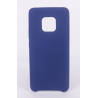 Coque Silicone Gomme Intérieur Façon Velours Huawei Mate 20 Pro - Bleu Nuit