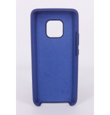 Coque Silicone Gomme Intérieur Façon Velours Huawei Mate 20 Pro - Bleu Nuit