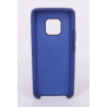 Coque Silicone Gomme Intérieur Façon Velours Huawei Mate 20 Pro - Bleu Nuit