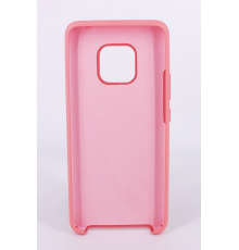 Coque Silicone Gomme Intérieur Façon Velours Huawei Mate 20 Pro - Rose Saumon