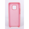 Coque Silicone Gomme Intérieur Façon Velours Huawei Mate 20 Pro - Rose Saumon