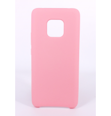 Coque Silicone Gomme Intérieur Façon Velours Huawei Mate 20 Pro - Rose Clair