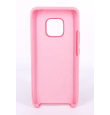 Coque Silicone Gomme Intérieur Façon Velours Huawei Mate 20 Pro - Rose Clair
