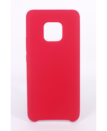 Coque Silicone Gomme Intérieur Façon Velours Huawei Mate 20 Pro - Framboise