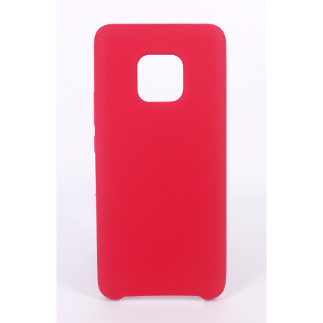 Coque Silicone Gomme Intérieur Façon Velours Huawei Mate 20 Pro - Framboise