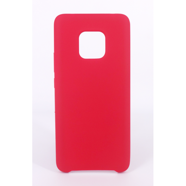Coque Silicone Gomme Intérieur Façon Velours Huawei Mate 20 Pro - Framboise