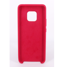 Coque Silicone Gomme Intérieur Façon Velours Huawei Mate 20 Pro - Framboise