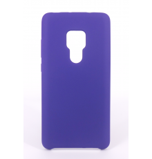 Coque Silicone Gomme Intérieur Façon Velours Huawei Mate 20 - Violet Ultra