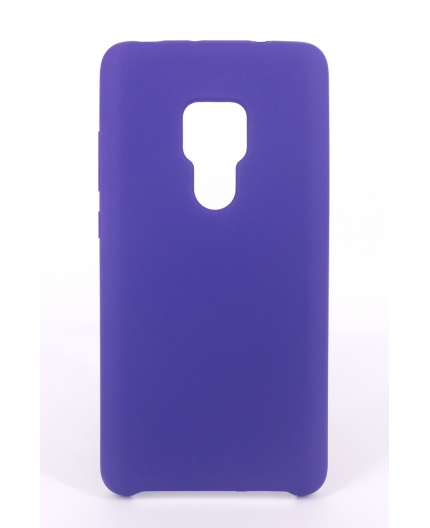 Coque Silicone Gomme Intérieur Façon Velours Huawei Mate 20 - Violet Ultra