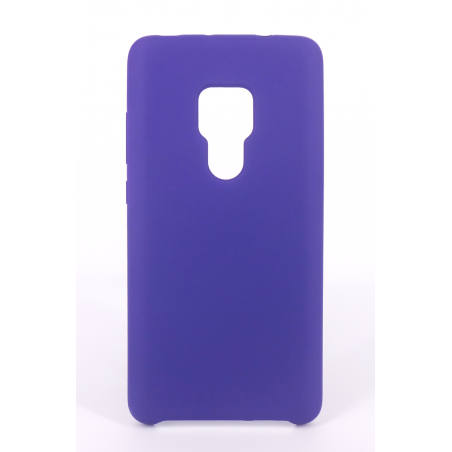 Coque Silicone Gomme Intérieur Façon Velours Huawei Mate 20 - Violet Ultra