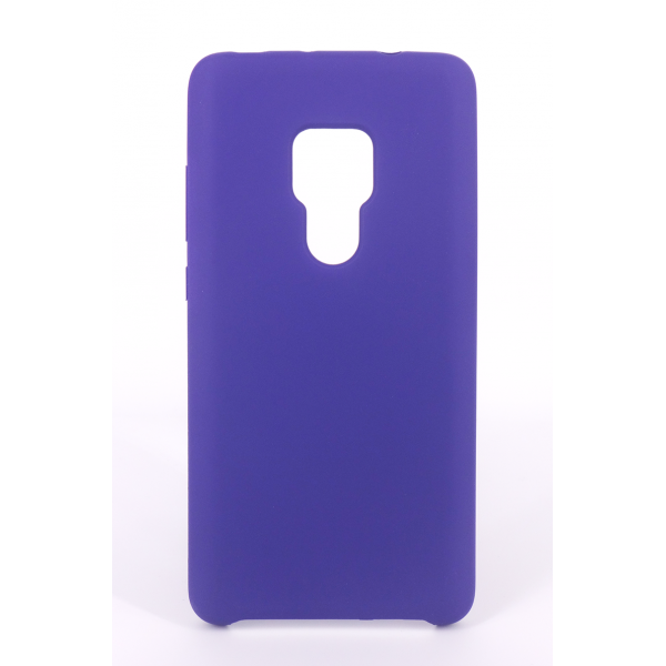 Coque Silicone Gomme Intérieur Façon Velours Huawei Mate 20 - Violet Ultra