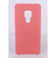 Coque Silicone Gomme Intérieur Façon Velours Huawei Mate 20 - Rose Saumon