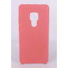 Coque Silicone Gomme Intérieur Façon Velours Huawei Mate 20 - Rose Saumon