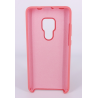 Coque Silicone Gomme Intérieur Façon Velours Huawei Mate 20 - Rose Saumon