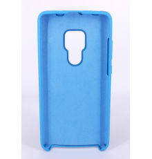 Coque Silicone Gomme Intérieur Façon Velours Huawei Mate 20 - Bleu Ciel