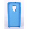 Coque Silicone Gomme Intérieur Façon Velours Huawei Mate 20 - Bleu Ciel