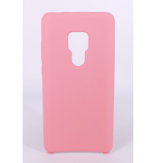 Coque Silicone Gomme Intérieur Façon Velours Huawei Mate 20 - Rose Clair