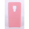 Coque Silicone Gomme Intérieur Façon Velours Huawei Mate 20 - Rose Clair