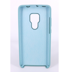 Coque Silicone Gomme Intérieur Façon Velours Huawei Mate 20 - Bleu Méditerranée