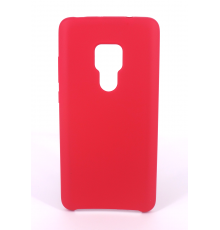 Coque Silicone Gomme Intérieur Façon Velours Huawei Mate 20 - Framboise