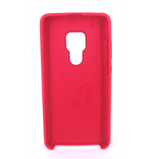 Coque Silicone Gomme Intérieur Façon Velours Huawei Mate 20 - Framboise