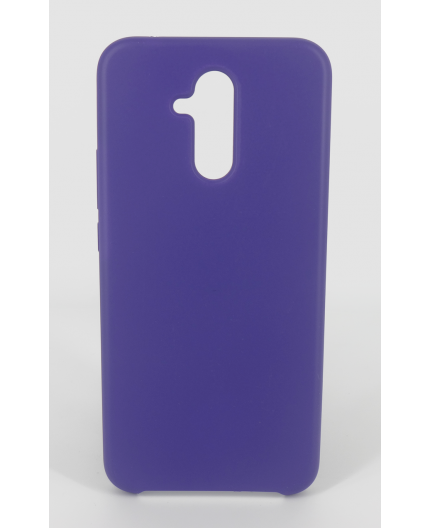Coque Silicone Gomme Intérieur Façon Velours Huawei Mate 20 Lite - Violet Ultra
