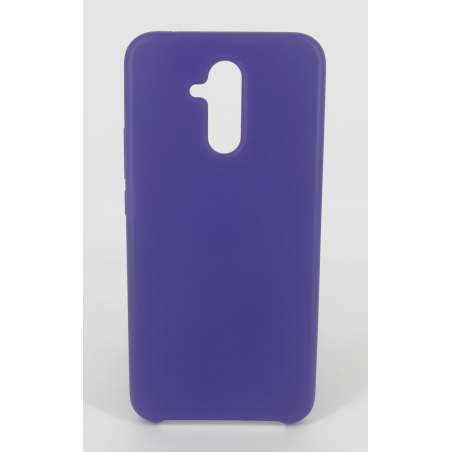 Coque Silicone Gomme Intérieur Façon Velours Huawei Mate 20 Lite - Violet Ultra