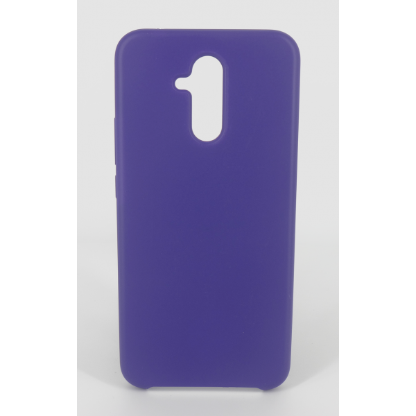 Coque Silicone Gomme Intérieur Façon Velours Huawei Mate 20 Lite - Violet Ultra