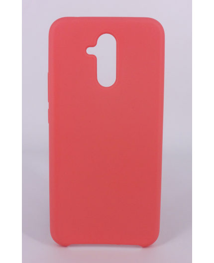 Coque Silicone Gomme Intérieur Façon Velours Huawei Mate 20 Lite - Rose Saumon