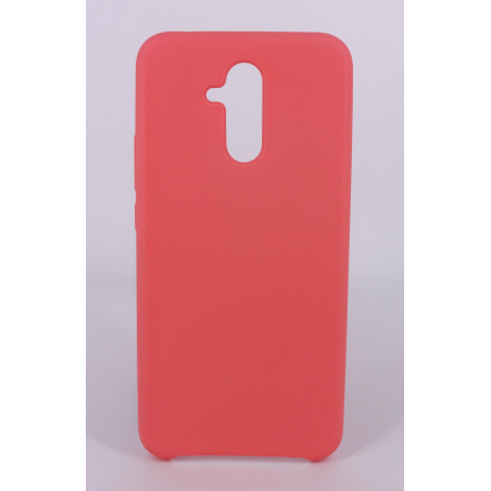 Coque Silicone Gomme Intérieur Façon Velours Huawei Mate 20 Lite - Rose Saumon