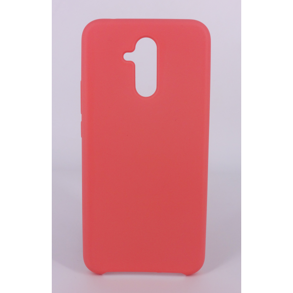 Coque Silicone Gomme Intérieur Façon Velours Huawei Mate 20 Lite - Rose Saumon