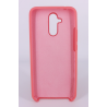 Coque Silicone Gomme Intérieur Façon Velours Huawei Mate 20 Lite - Rose Saumon