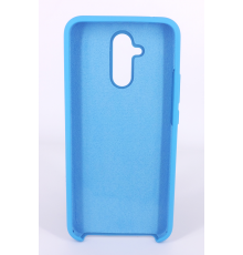 Coque Silicone Gomme Intérieur Façon Velours Huawei Mate 20 Lite - Bleu Ciel