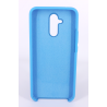 Coque Silicone Gomme Intérieur Façon Velours Huawei Mate 20 Lite - Bleu Ciel