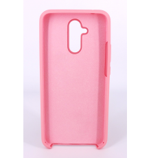 Coque Silicone Gomme Intérieur Façon Velours Huawei Mate 20 Lite - Rose Clair